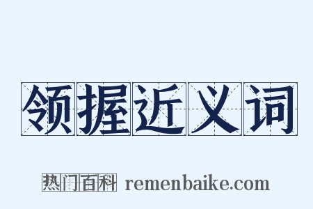 领握近义词是什么意思的图片